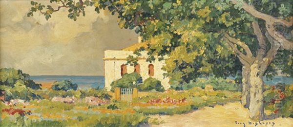 La Villa Au Bord De La Mer by Eugene F. A. Deshayes