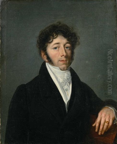 Portrait De Jeune Homme by Louis Benjamin Marie Devouges