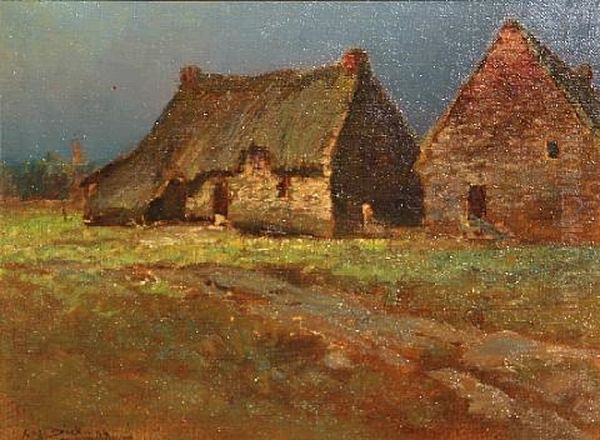 Thatched Cottages by Charles Dickman