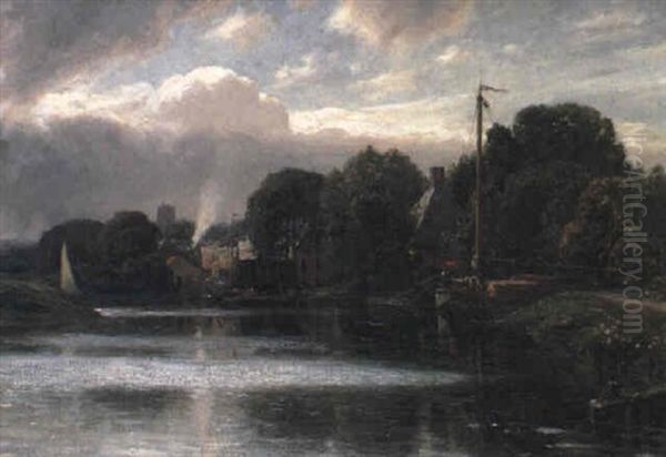 The Waveney Below Beccles by Frank Dicksee