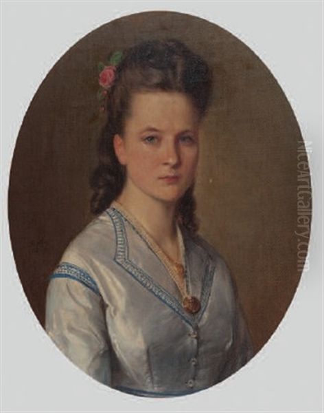 Bildnis Der Cacilie Louise Anna Lindt-ris by Johann Friedrich Dietler