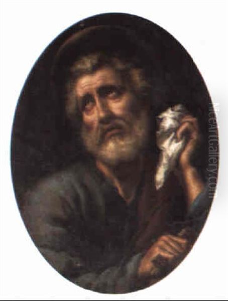 Saint Peter Penitent Oil Painting - Carlo Dolci