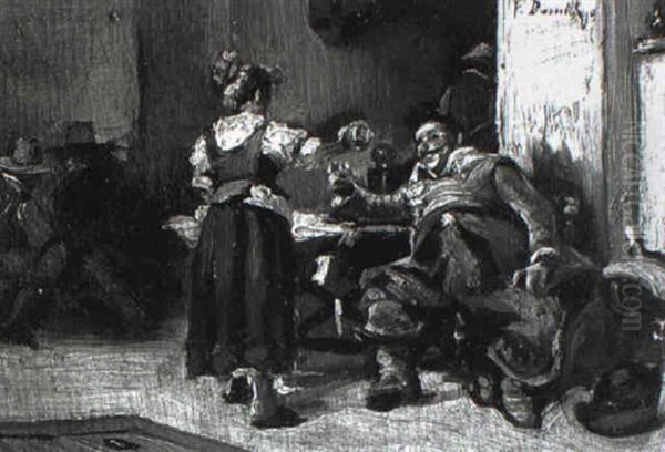 Tavern Interior by Francisco Domingo Marques