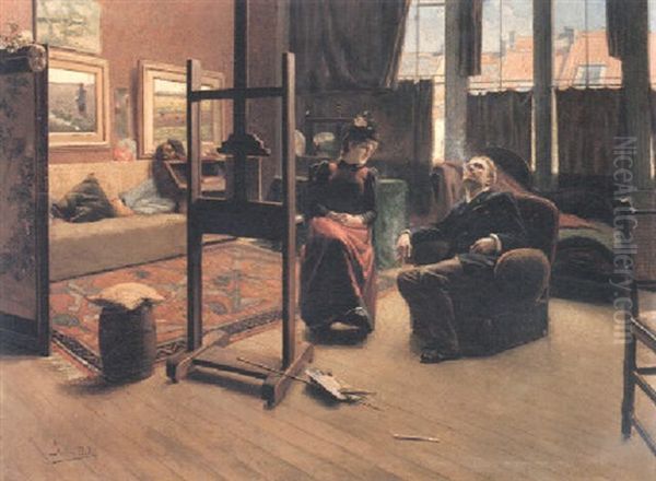 The Painter's Studio by Jacques Dore