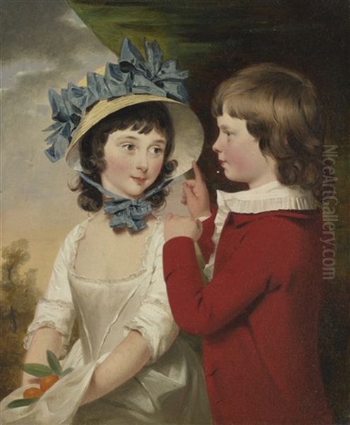 Portrait Of William And Isabella Way by John Downman