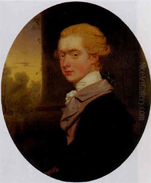 Portrait Of George John Spencer, Viscount Althorp by John Downman