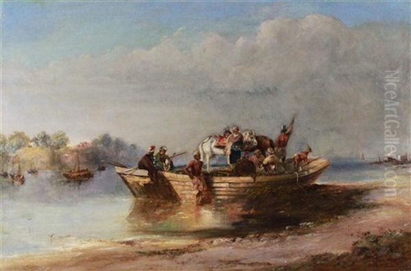 On The River - India by Charles (Sir) D'Oyly