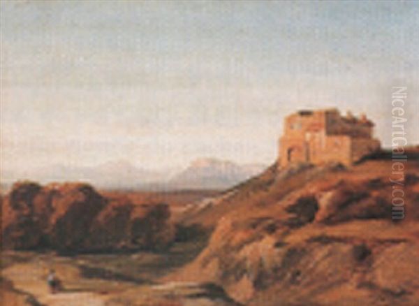 Paysage A La Maison Forte by Alexandre Dubuisson