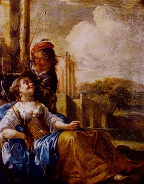 A Shepherd And Shepherdess (paris And Oenone?) by Jacob Duck