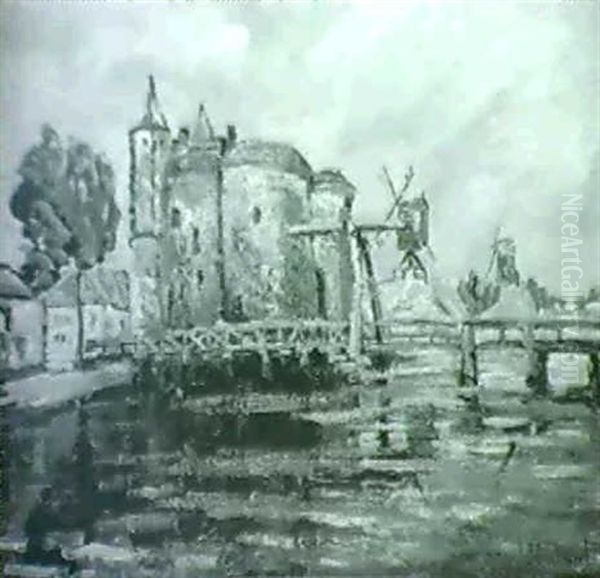 La Porte De Gand A Bruges by Pierre Dumont