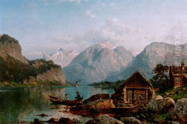 Norwegische Landschaft by Johannes Bartholomaeus Duntze