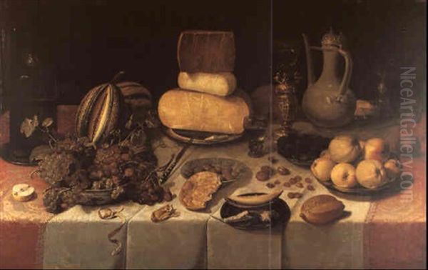 Nature Morte Au Petit Dejeuner Hollandais by Floris Claesz van Dyck