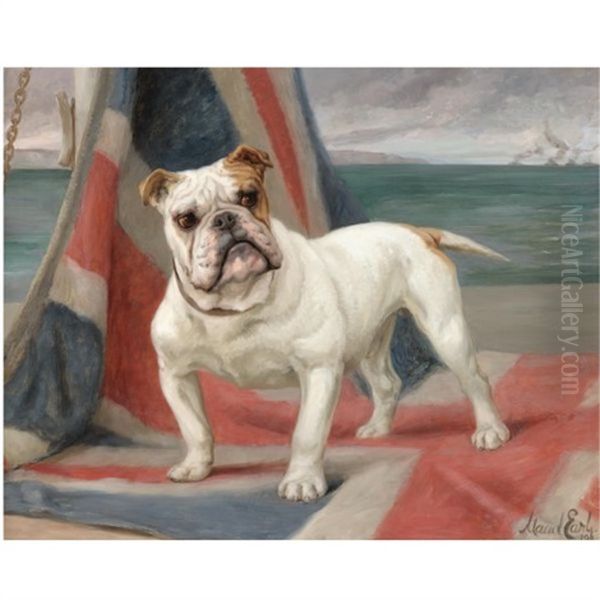 What We Have We'll Hold: A Portrait Of "dimboola" The Champion Bulldog by Maud Earl