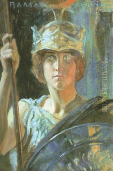 Pallas Athene by Albert Edelfelt