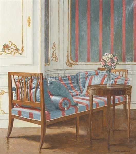 Interieur Mit Sofa by Otto Eichrodt