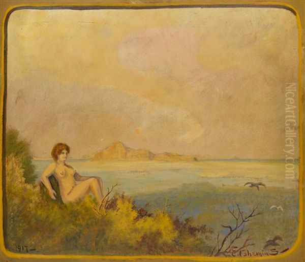 Nude With Seascape by Louis Michel Eilshemius