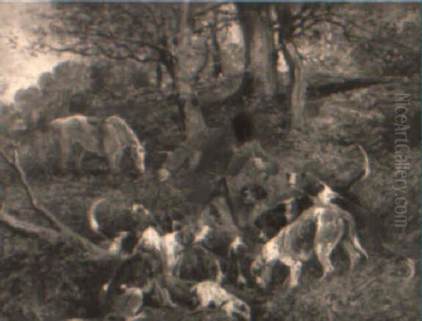 Huntsman With Hounds by John Emms