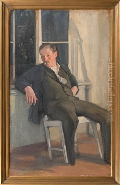 Portrait Of Verner Thome by Magnus Enckell