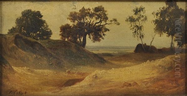 Landschaft Oil Painting - Augustin Enfantin