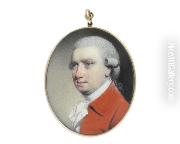 A Portrait Miniature Of A Gentleman by George Engleheart