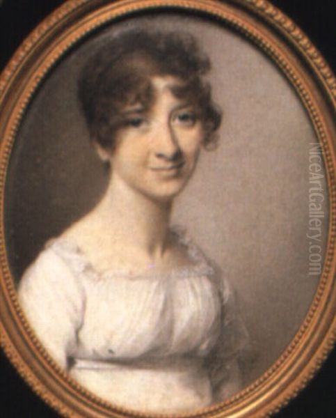 Portrait Of Mrs. Grizell Powell, Ne Hoare by George Engleheart