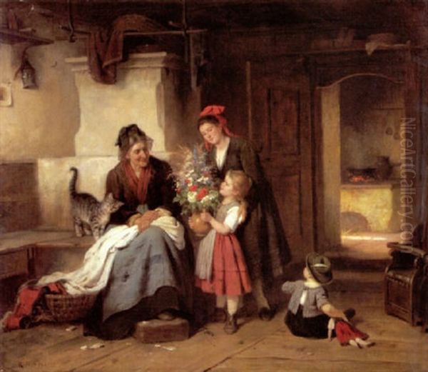 Besuch Bei Der Grosmutter by Rudolf Epp