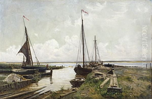 Boddenhafen Wieck by Hermann Eschke