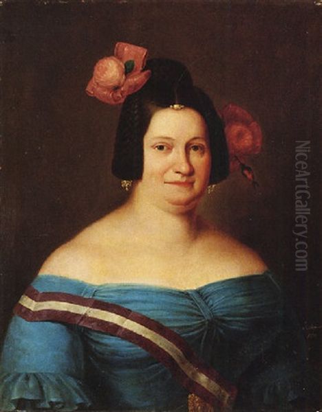 Retrato De Dama by Antonio Maria Esquivel Suarez de Urbina