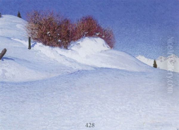 Gebirgswinterlandschaft by Max (Ritter) von Esterle