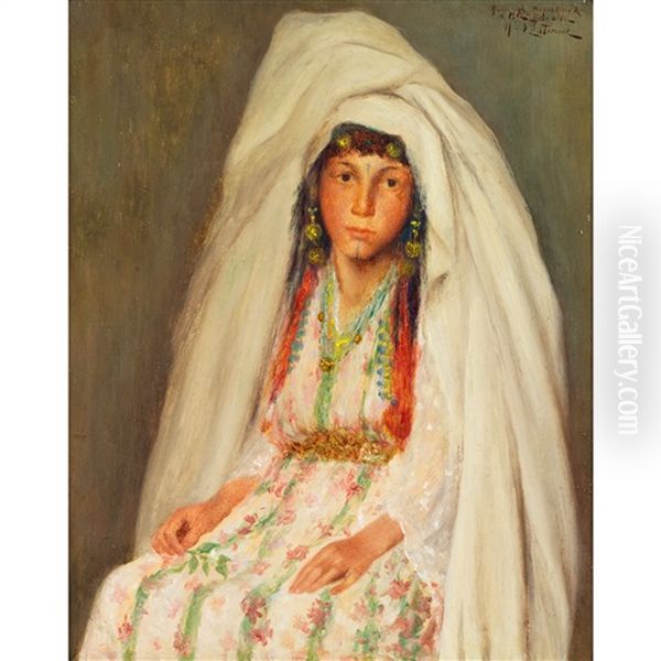 Jeune Fille De Biskra by Henry d' Estienne