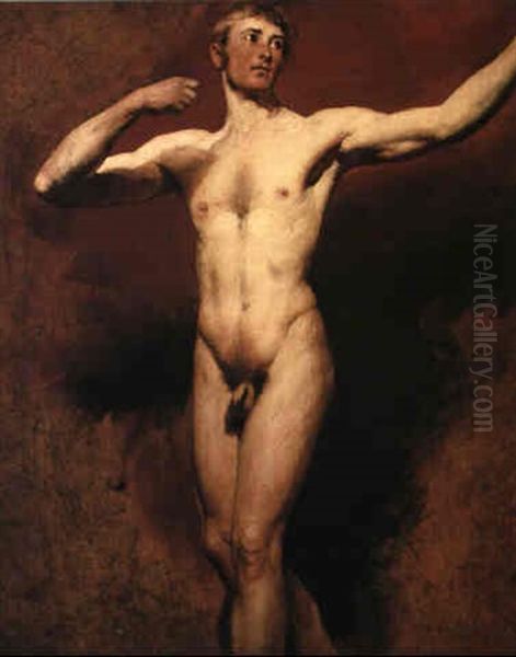 Male Nude In The Attitude Of An Archer by William Etty