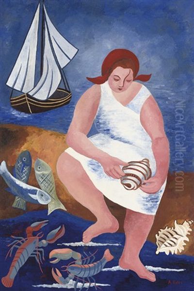 Fisherwoman by Alexandra Exter