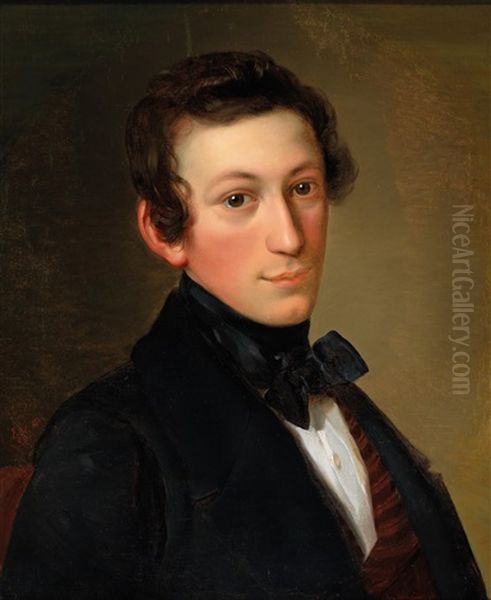 Portrait Of A Young Man by Franz Eybl