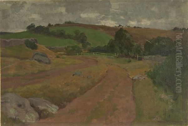 Landschaft Mit Regenhimmel by Wilhelm Feldmann