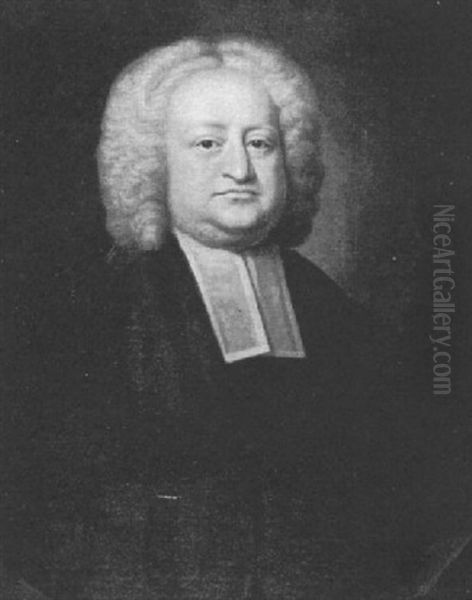 Portrait Of Rev. Mr. James Adams, Rector Of Bibington, Cheshire by James Fellowes