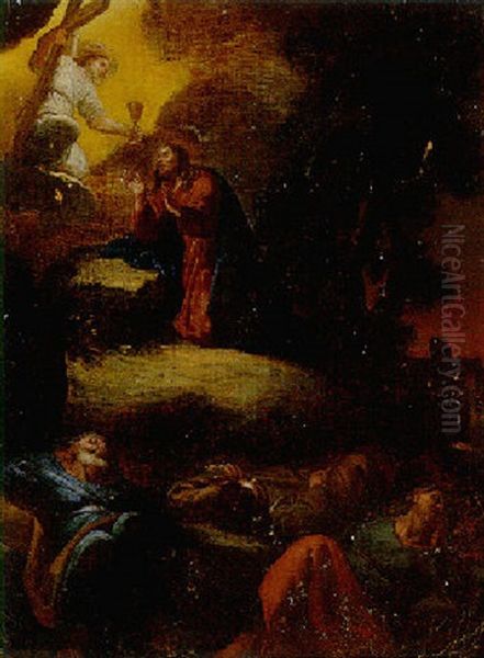 Christ In The Garden Of Gethsemane by Domenico Feti