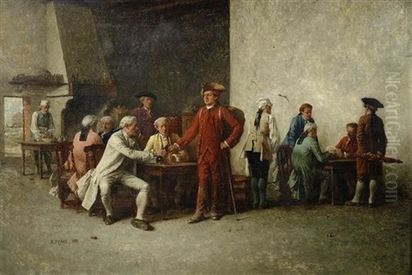 Interior Of An Inn by Benjamin Eugene Fichel