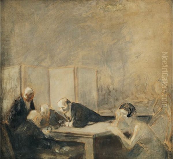 Le Casino (sketch) by Jean-Louis Forain