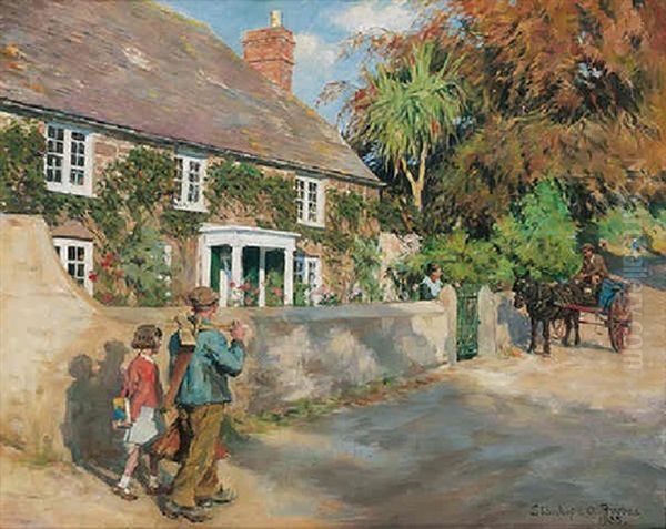 An Old Cornish Manor by Stanhope Forbes