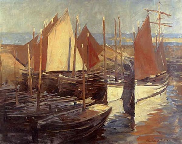 Safe Anchorage, Mousehole Harbour by Stanhope Forbes