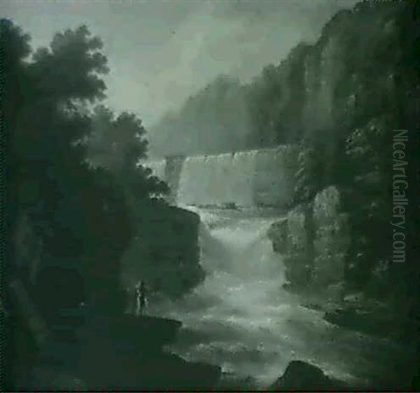 Trenton Falls, West Canada Creek,                           New York by Charles Fraser