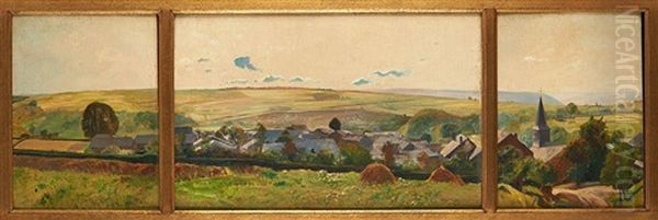 Paysage (triptych) by Leon Frederic