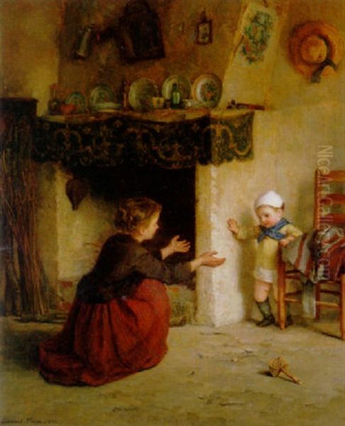 Baby's First Steps by Pierre Edouard Frere