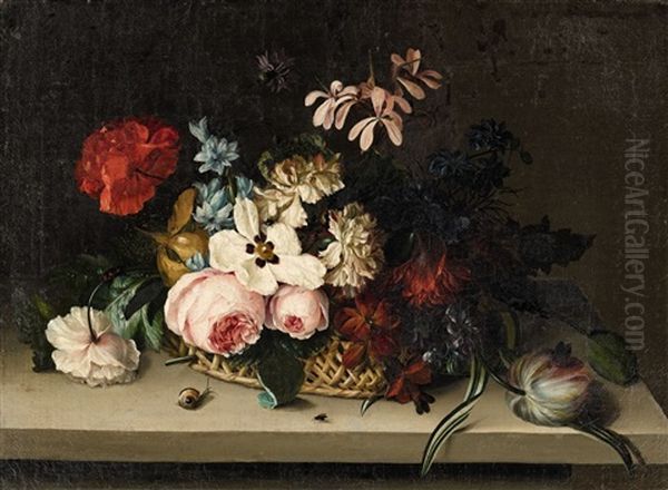 Flower Still Life by Caroline Friederike Friedrich