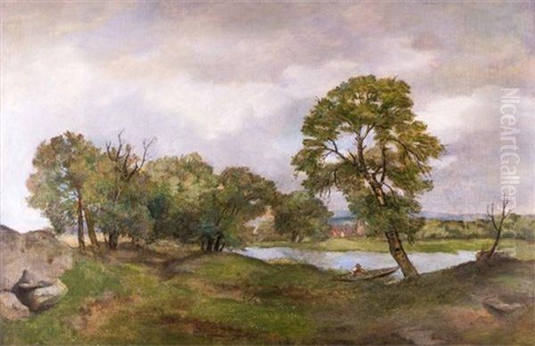 Landschaft Bei Weimar by Otto Froehlich