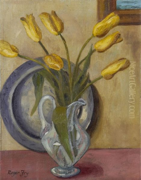 Tulips In A Vase by Roger Fry