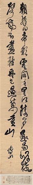 Calligraphy In Cursive Script by  Fu Shan