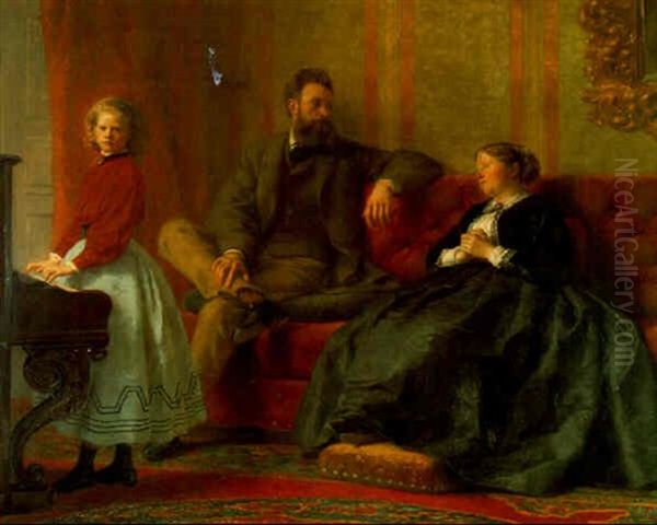 Die Familie Julius Meyer by Wilhelm Heinrich Fussli