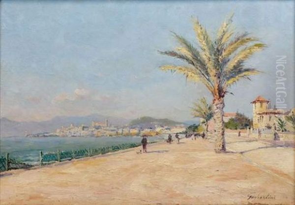 Vue Du Port De Cannes, Le Suquet by Julien Gustave Gagliardini