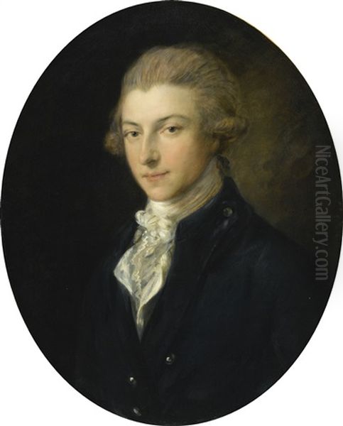 Portrait Of Louis-rene Ferdinand Quentin De Richebourg, Chevalier De Champcenetz by Thomas Gainsborough